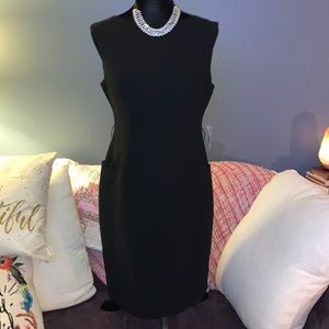 Nwt Evan Picone Size 10P Sleeveless Black Dress